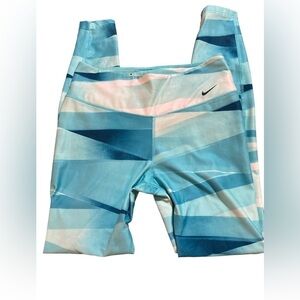 NIKE Aqua Blue Dri-Fit Leggings size M
